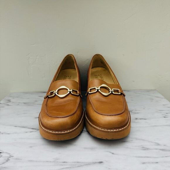 Naturalizer Cabaret Tan Leather Slip On Loafers Women’s Size 8 - Picture 2 of 9